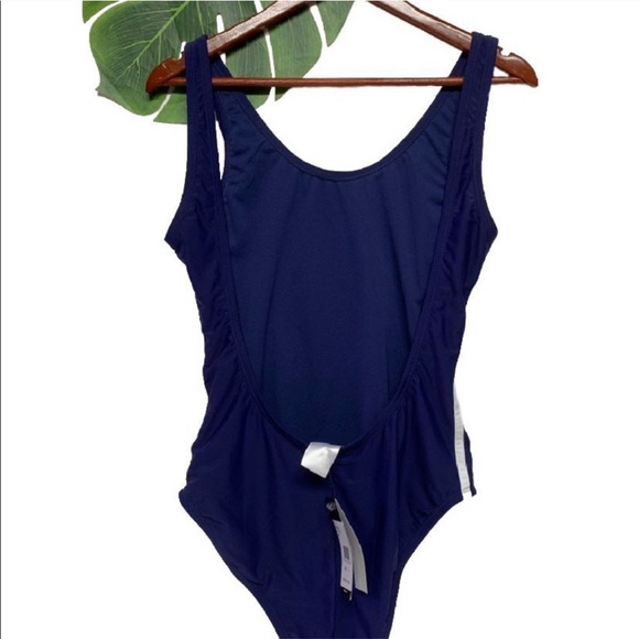 NWT retro Adidas navy blue swimsuit - Picture 5 of 5